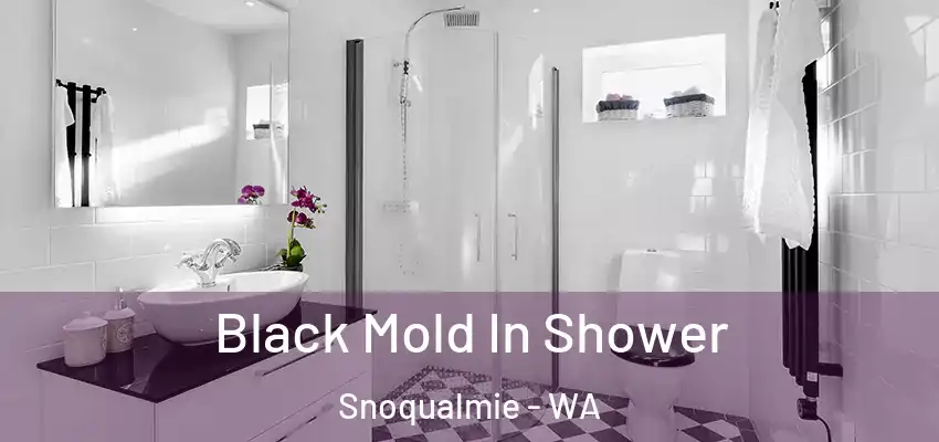  Black Mold In Shower Snoqualmie - WA